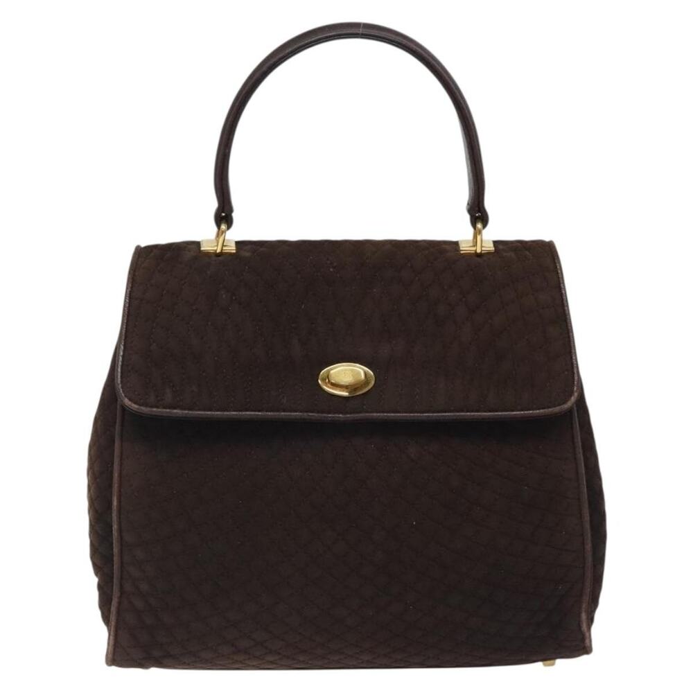 Bally Suede Handbag Brown